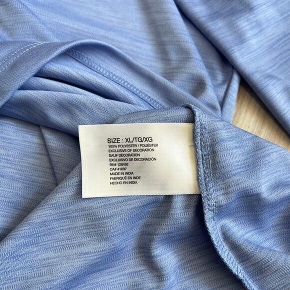 Greg Norman Mens Extra Large Blue 1/4 Zip Pullover Long Sleeve Golf - Picture 7 of 9